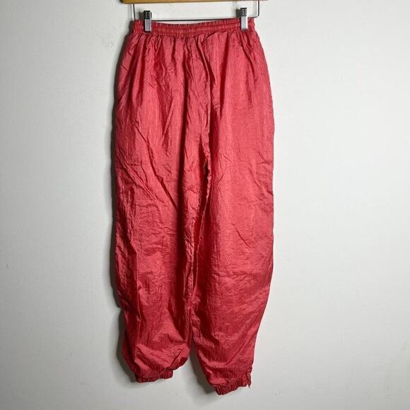 Wilson Women's Vintage Track Pants Size M Pink Windbreaker Jogger Lined Nylon - Picture 8 of 11